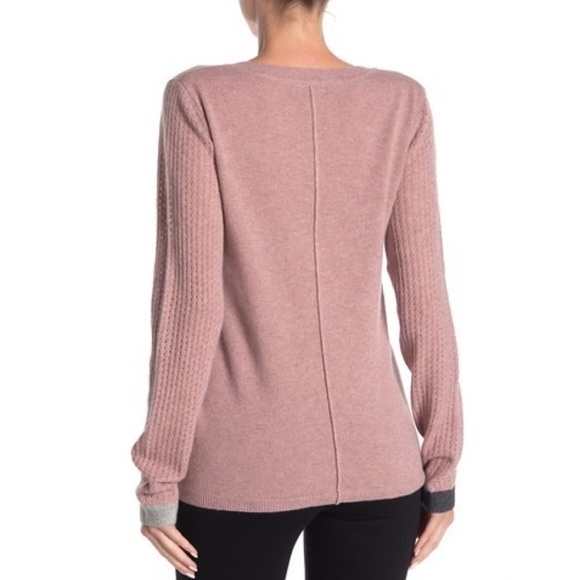 Knyt & Lynk 100% Cashmere V-Neck Sweater - Picture 8 of 9